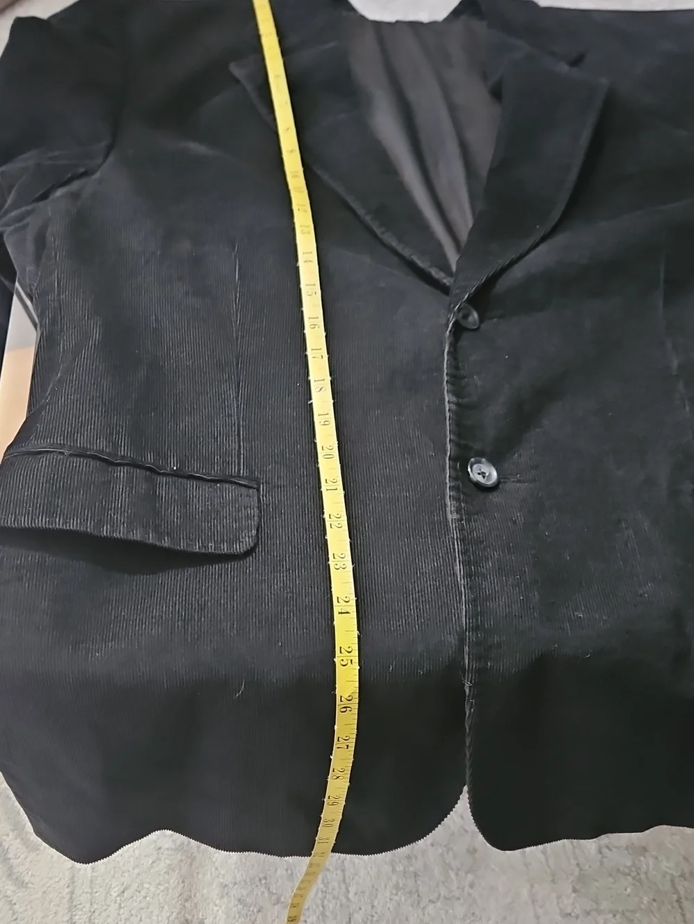 Express Black Corduroy Men's Blazer Jacket Size 44R